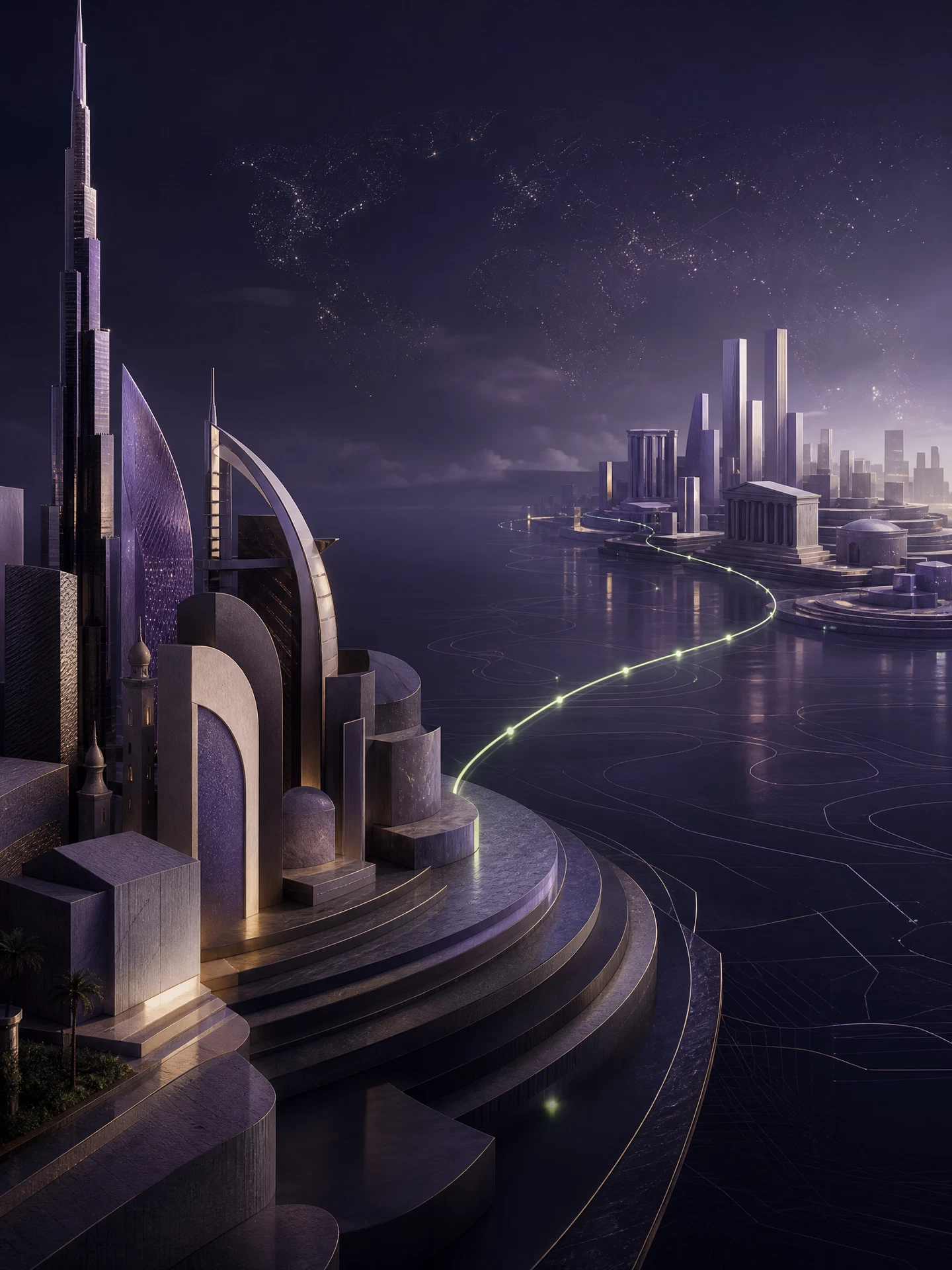 ربط أسواق الأسهم الإماراتية والعالمية